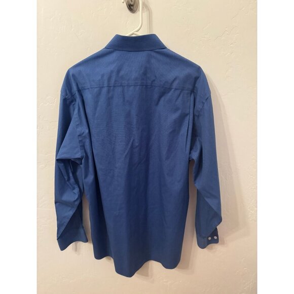 Joseph & Feiss non iron blue button down shirt size 32/33 - Picture 3 of 3